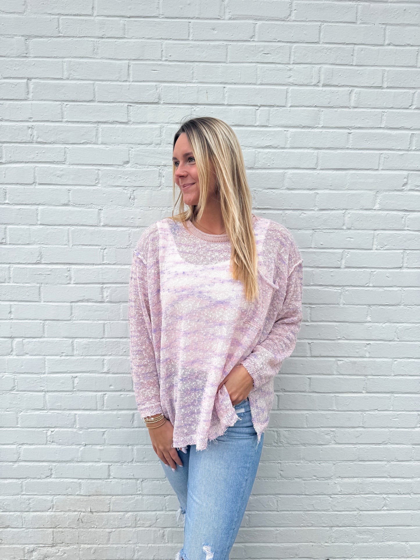 Pink Skies Sweater