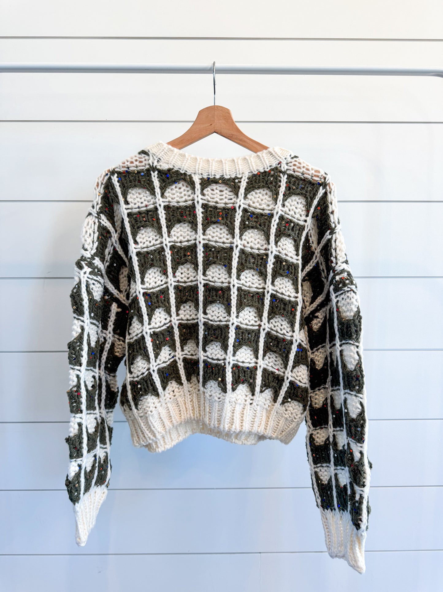 Sequin Spruce Sweater