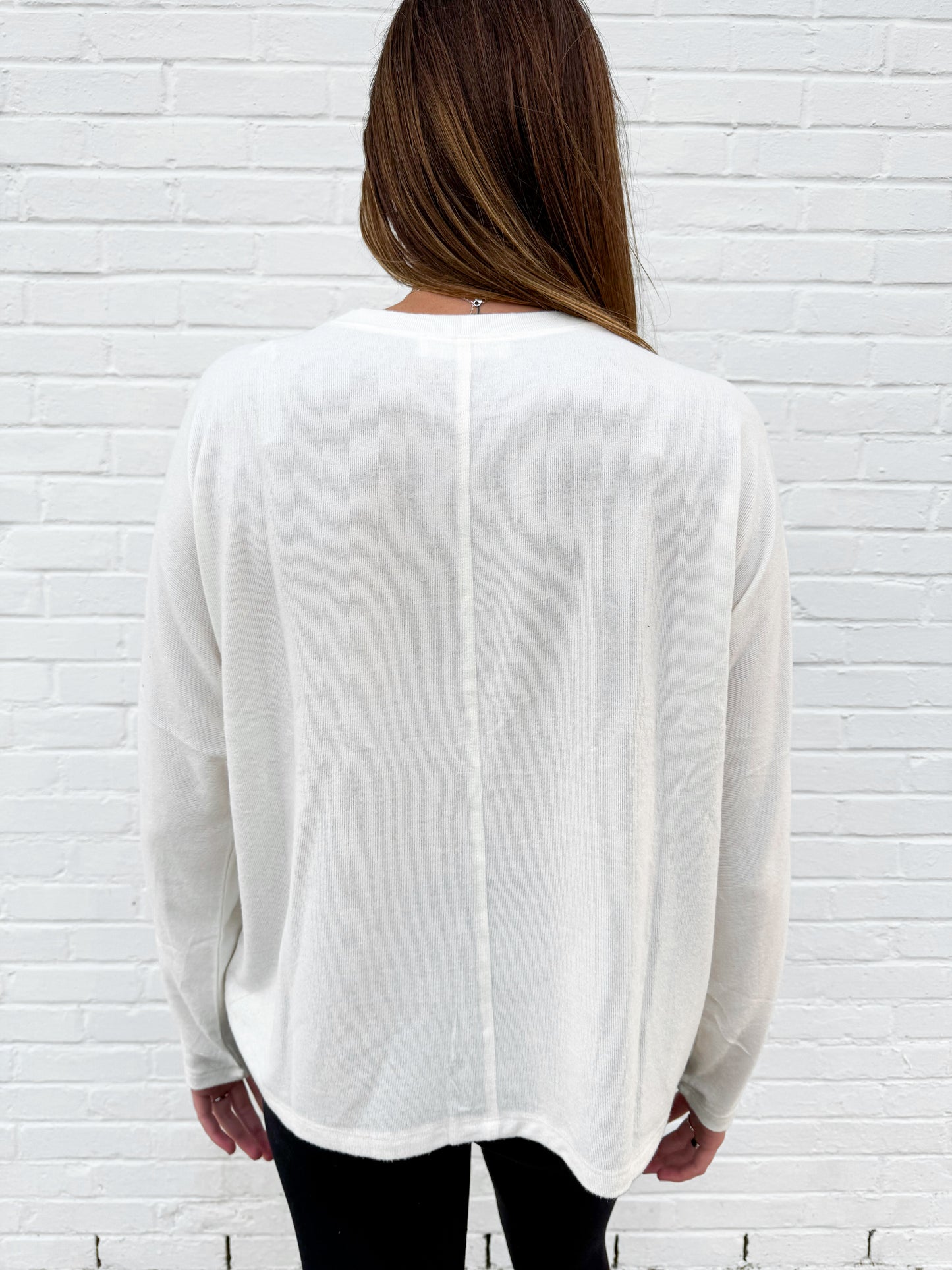 Seam Line Long-Sleeve Top