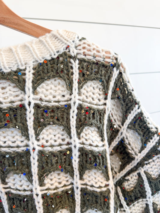 Sequin Spruce Sweater