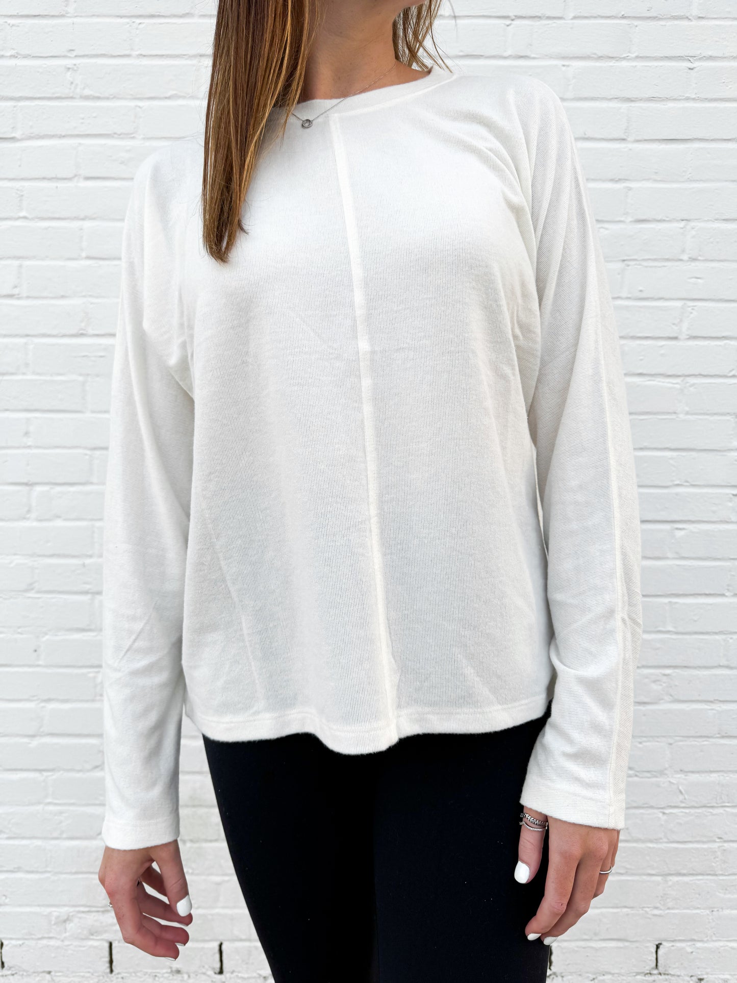 Seam Line Long-Sleeve Top