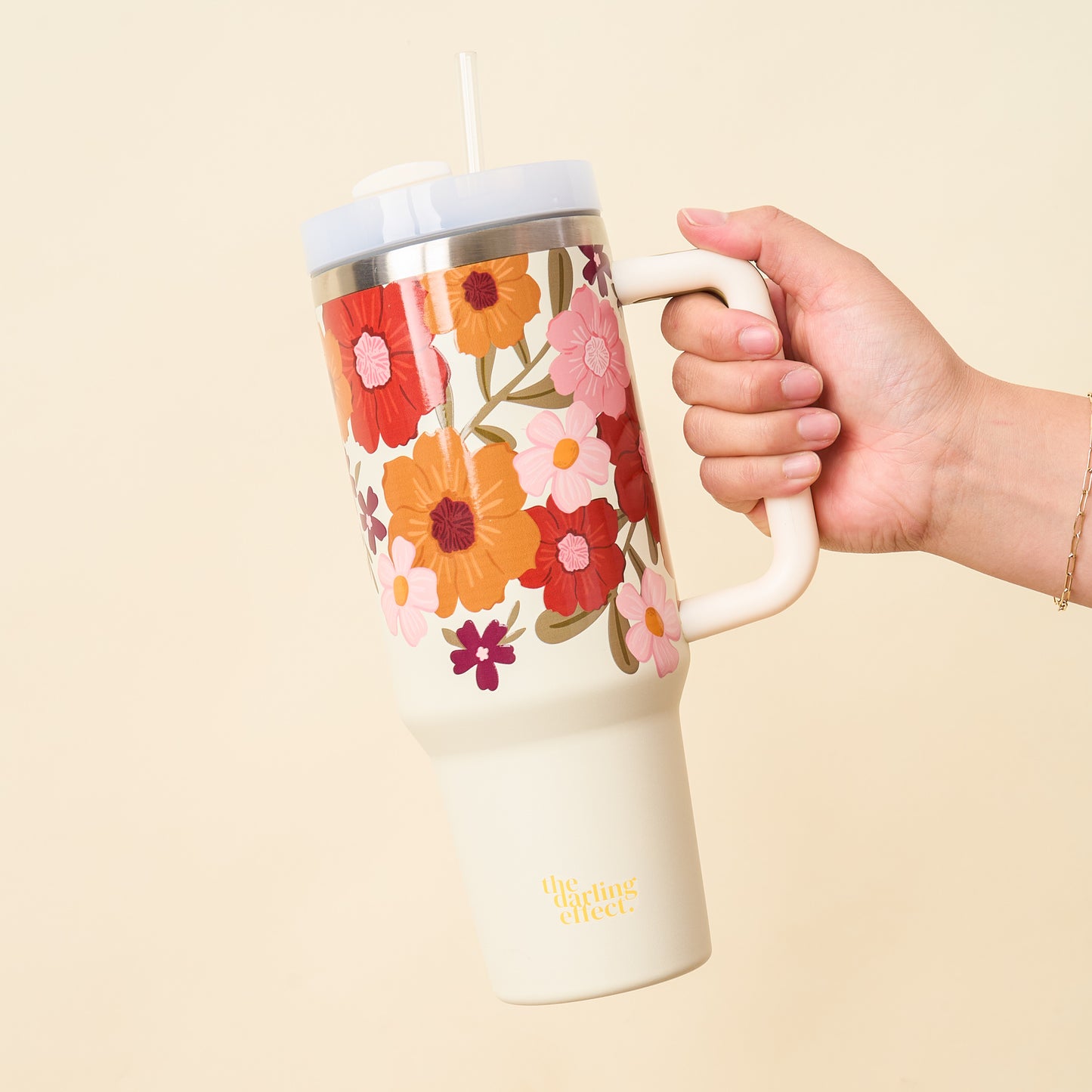 Take Me Everywhere Tumbler - Wild About You (Cream)